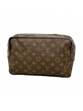 Louis Vuitton Pouch Monogram Trousse Toilet 28 Brown